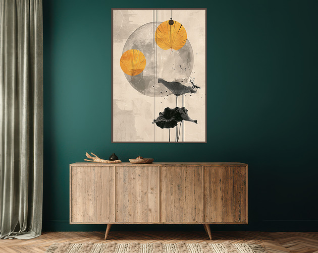 plakaty Lotus - Plakat, druk - Chiński Orient, Harmonia Zen, Roślinny #64