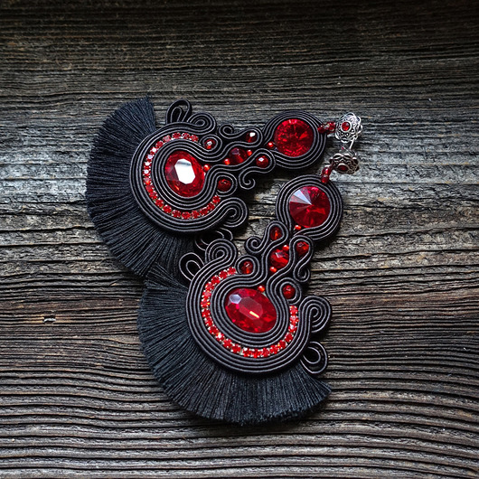 Flamenco collection- Sevilla- kolczyki Mró Soutache