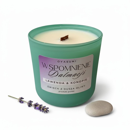 świeczniki i świece Świeca zapachowa z wosku oliwnego Wspomnienie Dalmacji