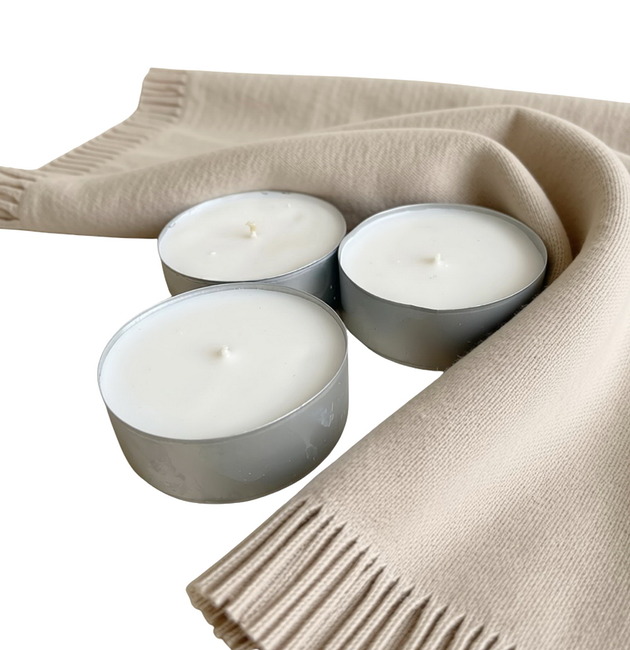 świeczniki i świece XXL Magical Cashmere 3 szt. tealight 105g wosk sojowy (dostępne inne zapachy)
