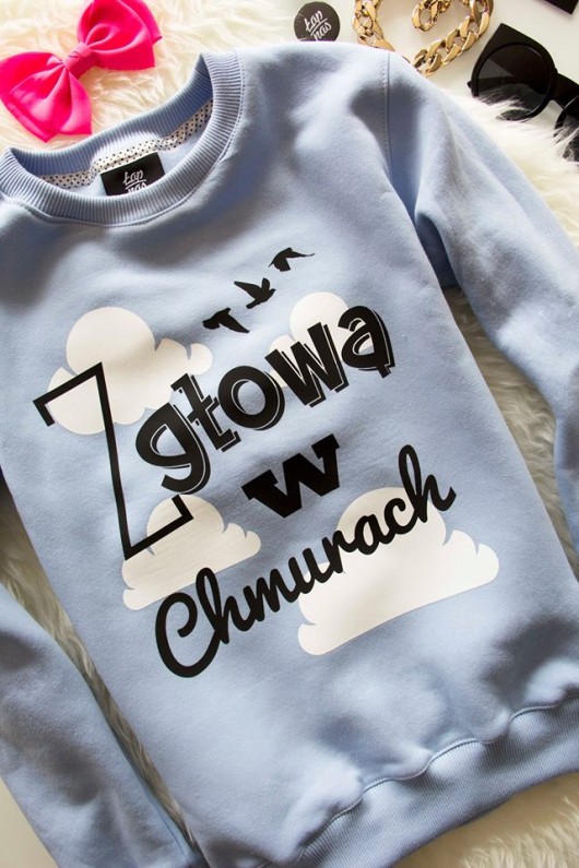 Bluza Baby Blue ,,Niebieskie Migdały  ŁAP NAS
