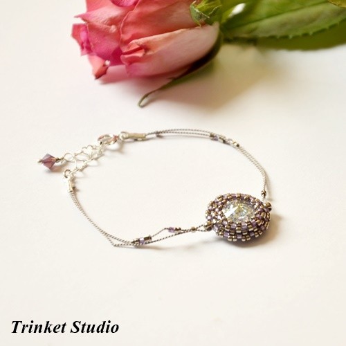 Protostar - Crystal  White Patina Trinket Studio