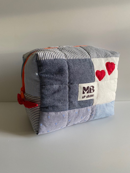 kosmetyczki Kosmetyczka kuferek patcwork