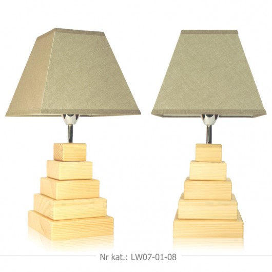 Lampka nocna, stołowa LW07 Sosna Lightwood