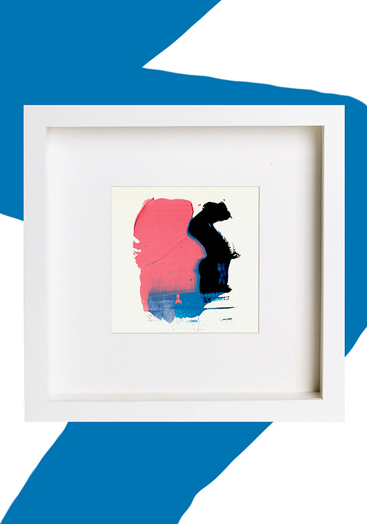 obrazy Obraz abstrakcja w ramce 27x27. Toothpaste