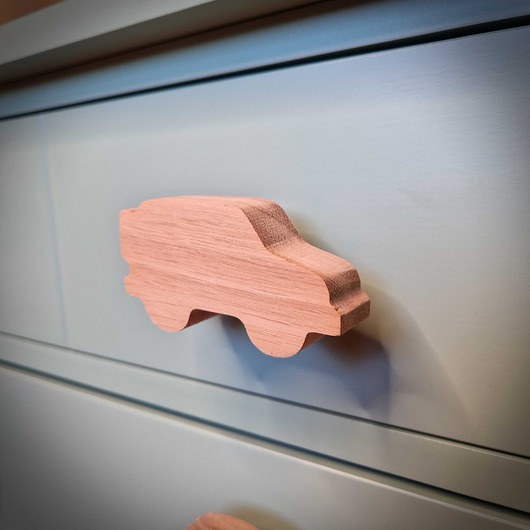 gałki do mebli Gałka do mebli, dziecięce dżip auto  z drewna