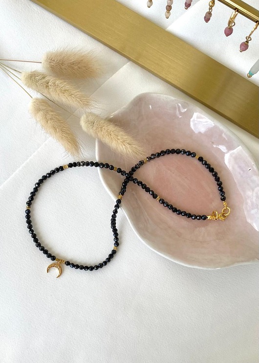 chokery Naszyjnik z Czarnym Turmalinem