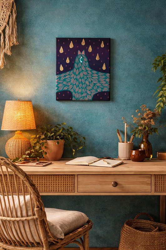 obrazy Obraz akrylowy Łuskaniec niebiesko