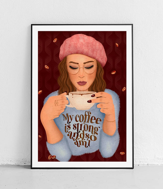 plakaty Plakat Kawa i Siła Kobiety