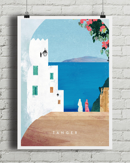 plakaty Plakat Maroko Tanger - widok przez bramę