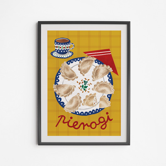 plakaty Plakat Pierogi Talerz Bolesławiec