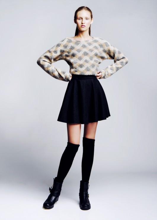 Black wool skirt  LC LUCJA