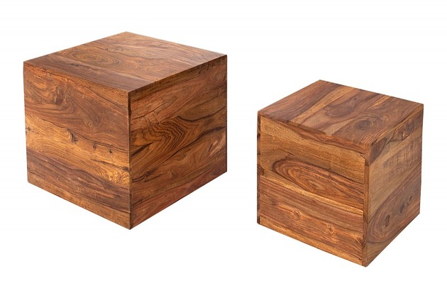 Zestaw stolików 2szt.  Honey 40cm kostka Home Design