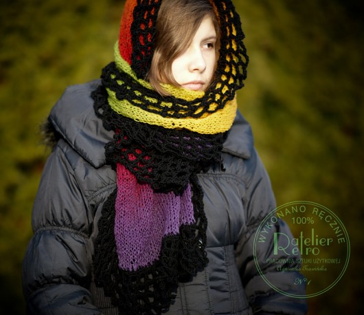 Szal  &quot; MISTIC  RAINBOW &quot;  HERBE DESIGN