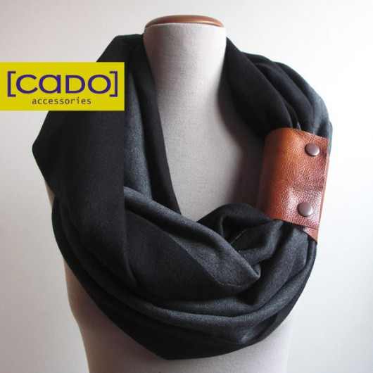 Tuba Szal Etola Komin DK Grey Melange UNISEX CADOaccessories