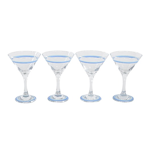 szklanki i kieliszki Komplet kieliszków do martini, duński design, lata 70, produkcja: Dania