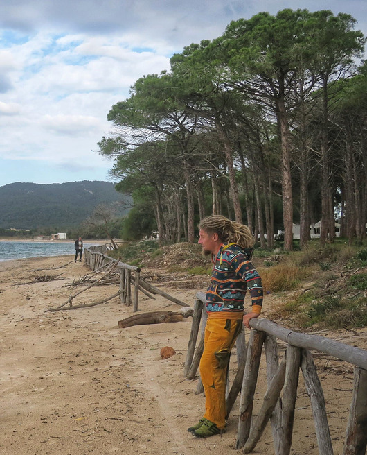 Bluza rozpinana "Meander"  z zielonym Funaticos