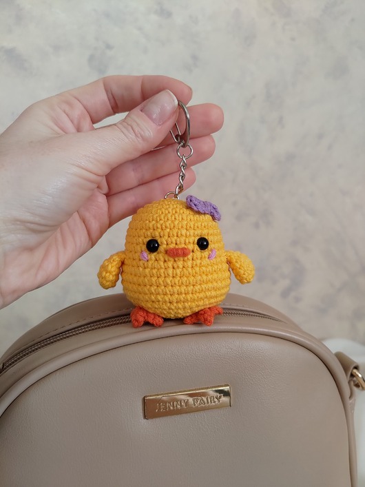 breloki Brelok mały kurczaczek, Brelok kura, Brelok do torebki, Brelok na prezent
