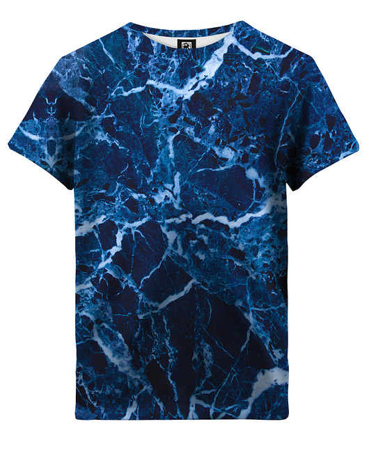 t-shirty dla dziewczynki T-shirt Girl DR.CROW Marble Blue