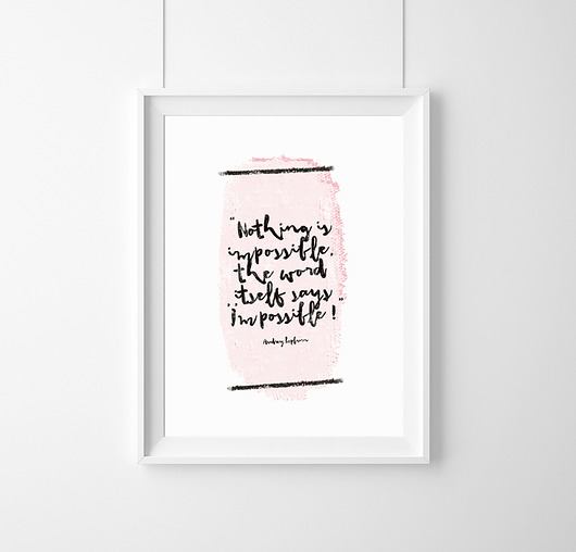 Plakat Audrey Hepburn Nothing is (...)A3 wejustlikeprints