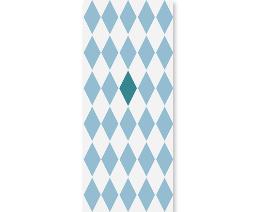 Tapeta ROMBY "Blue Diamonds " Humpty Dumpty Room Decoration