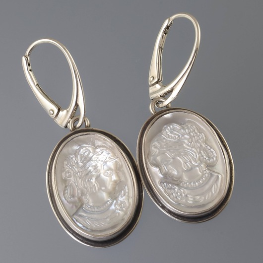 kolczyki - inne Kolczyki z kameami