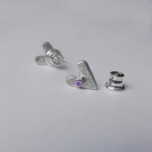 kolczyki srebrne Kolczyki srebrne SERDUSZKO