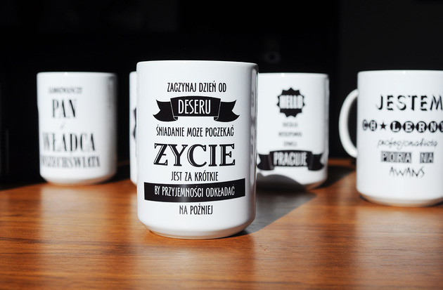 kubki Zaczynaj dzień od deseru ..., kubek