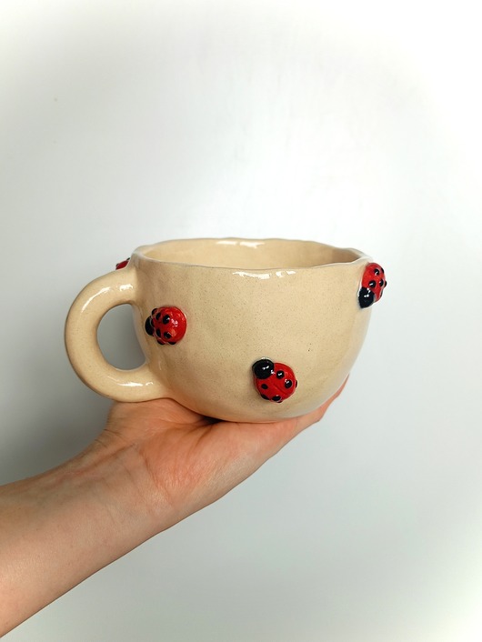 kubki Ceramiczny ręcznie robiony kubek w biedronki