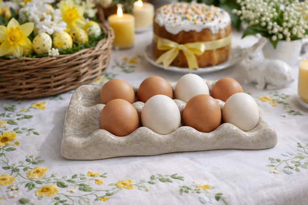 patery i talerze Podstawka talerz na jajka