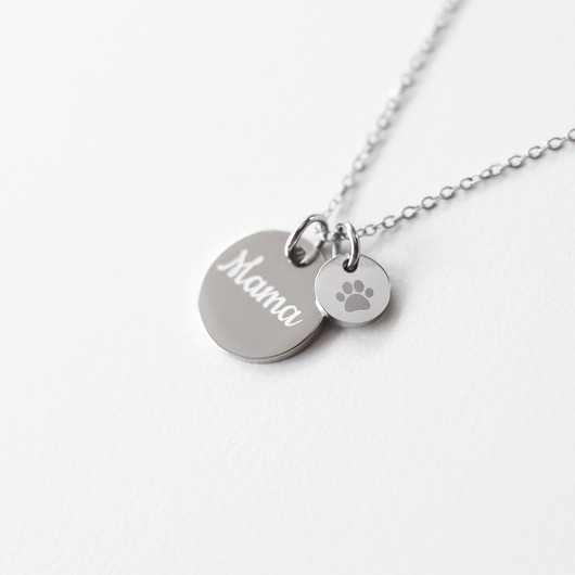 wisiory Naszyjnik dla Psiej Mamy,  Grawerowany Dysk