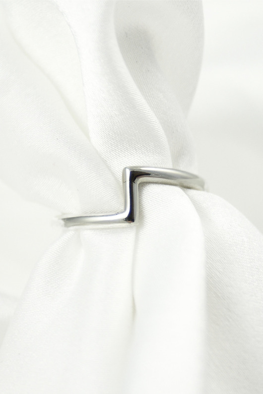 pierścionki srebrne Srebrny pierścionek Zen- na mały palec, pinky ring,  HerRing