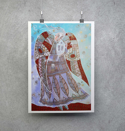 plakaty Anioł  opiekun domu. Plakat