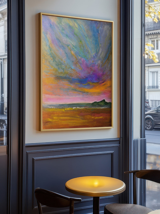 plakaty Plakat Niebiański Niepokój reprodukcja pasteli olejnych