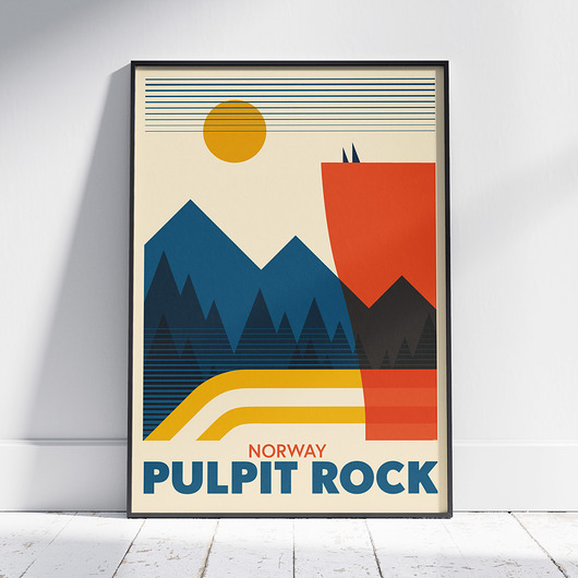 plakaty Plakat, Skandynawia, Norwegia, góry - Pulpit rock