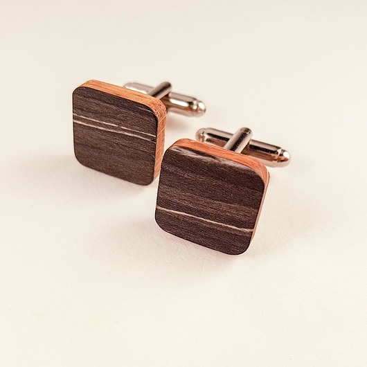 Drewniane Spinki do Mankietów Mukana Woodwork