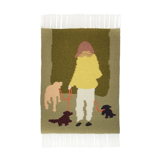 Ozdoby na ścianę Kilim wełniany PIESKI