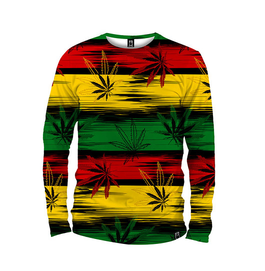 bluzy męskie Koszulka Longsleeve Męska DR.CROW Ganja