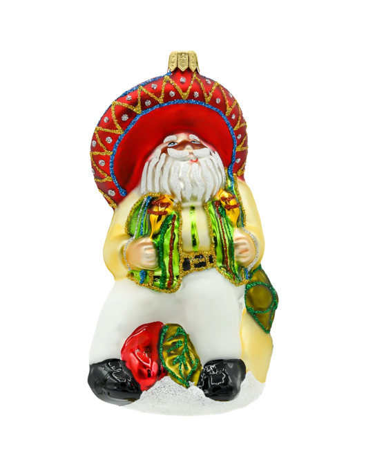 ozdoby choinkowe Bombka choinkowa: Mikołaj w stylu meksykańskim