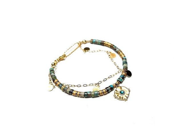 bransoletki z kamieni naturalnych Turkus vol. 12w - bransoletka - Szlachetna kolekcja