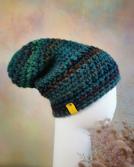 czapki damskie CRAZYCOLOR  zimowa czapka "leśna harmonia"