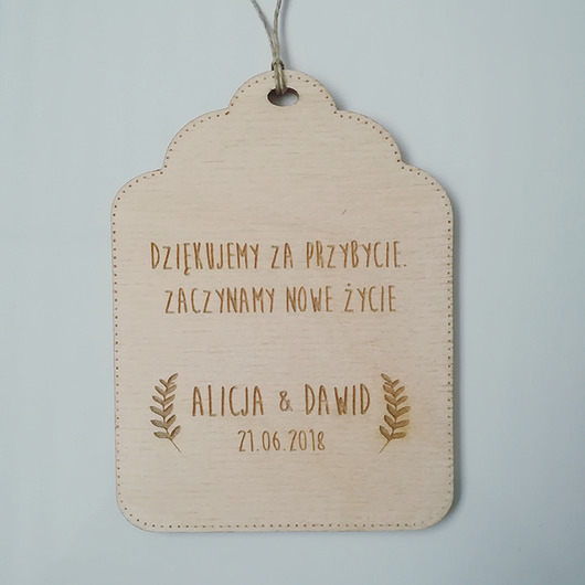 Zawieszka na alkohol label3 JJ Studio