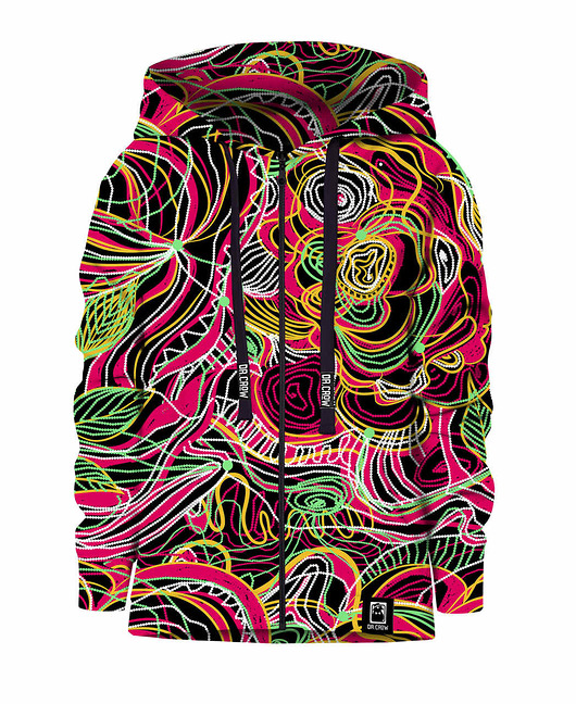 bluzy dla dziewczynki Bluza Zamek Dziewczynka DR.CROW Drawn Flowers