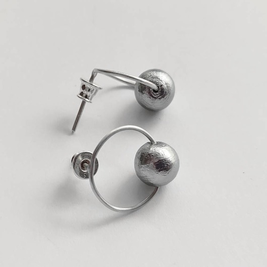 kolczyki z kamieniami Kolczyki OKRĄG