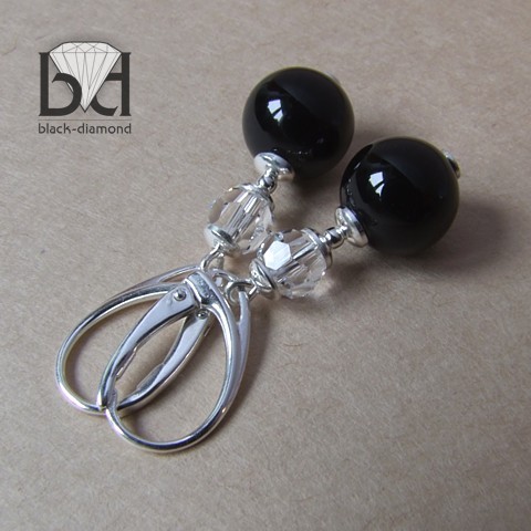 kryształ Swarovski w Onyksie Black Diamond