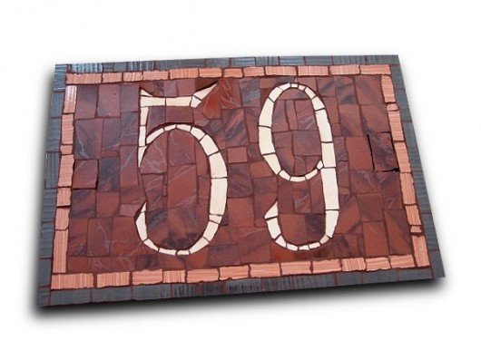 Szyld mozaikowy &quot;59&quot; oliwa72