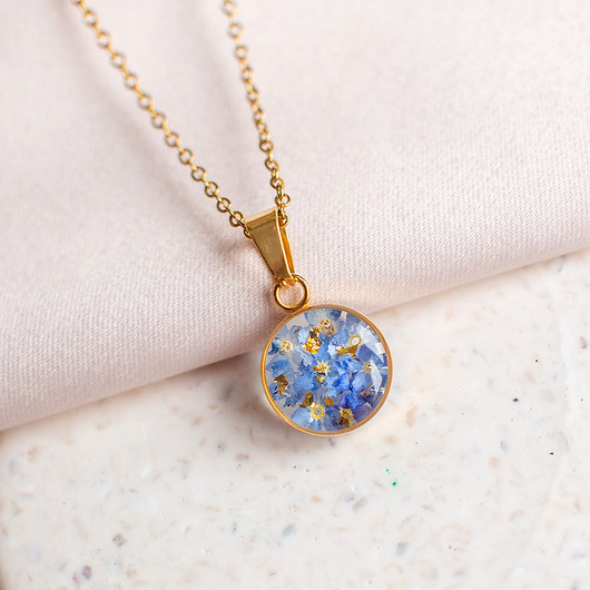 wisiory Wisiorek z niezapominajkami