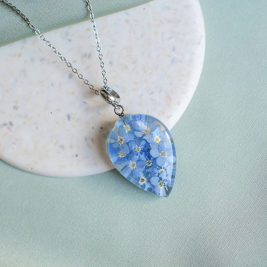 wisiory Wisiorek z niezapominajkami