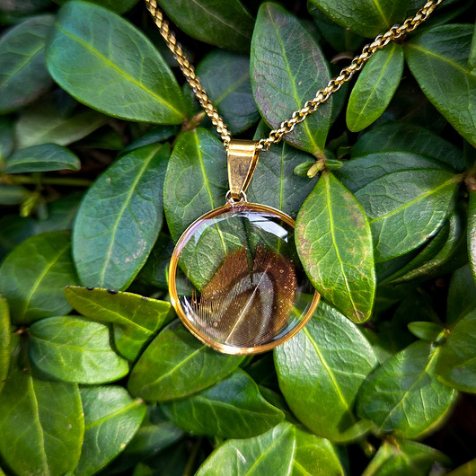 wisiory Wisiorek z piórkiem