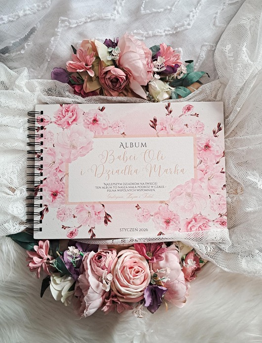 notatniki i albumy Album na zdjęcia dla Babci i Dziadka prezent z dedykacją
